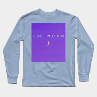 live moonshot purple Long Sleeve T-Shirt